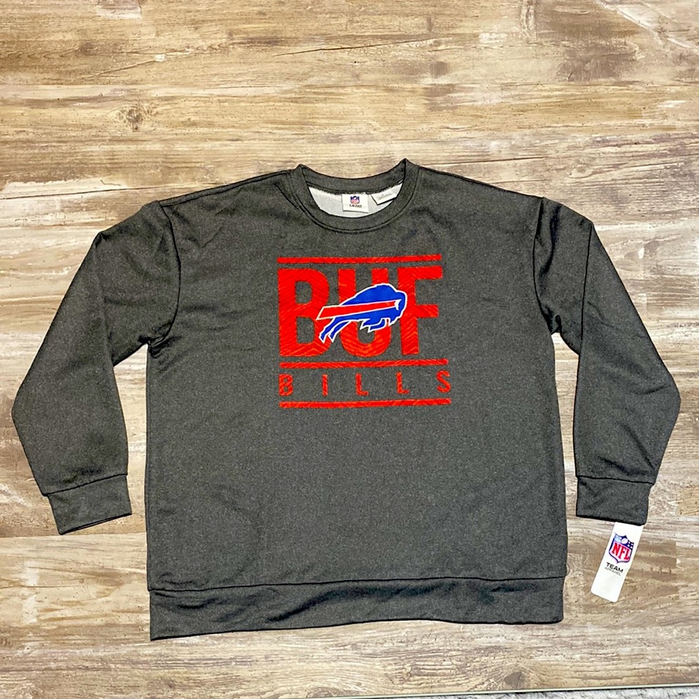 Buffalo Bills Sweatshirt NFL Team Apparel New York Crew Neck Mens Size Small